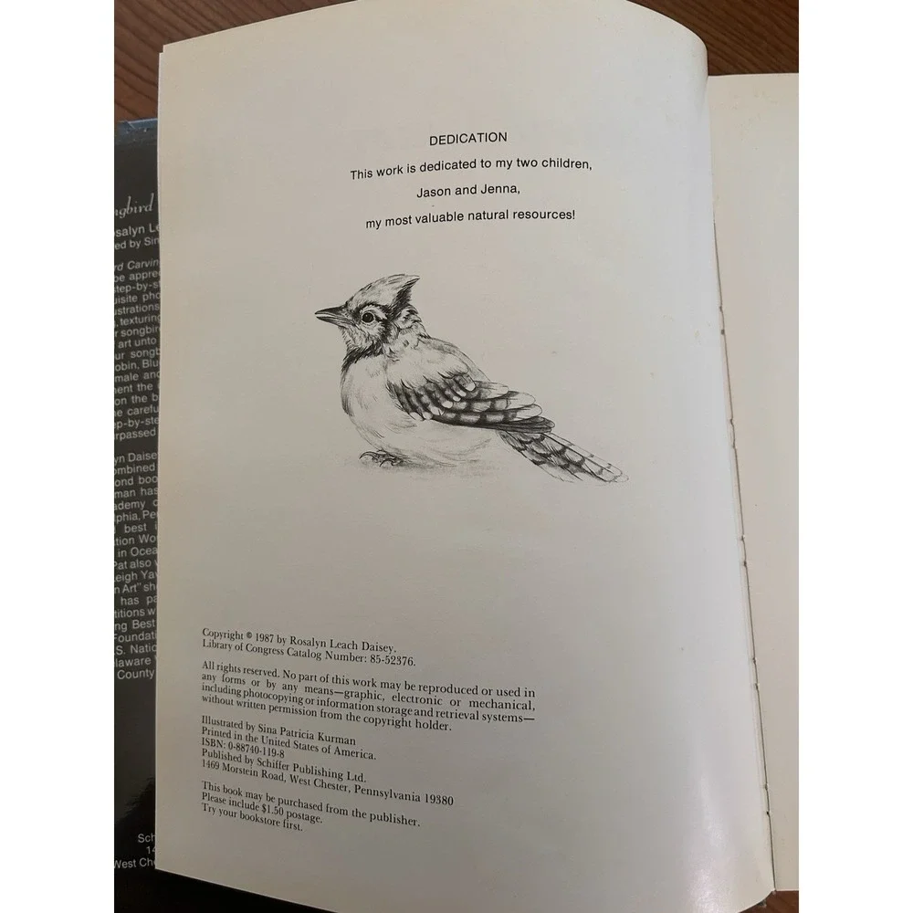 Songbird Carving II Rosalyn Daisey HC 1987 Illustrated Birds